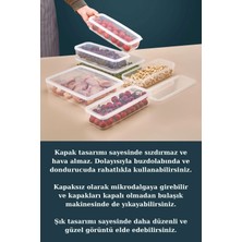 6'lı Sızdırmaz Freshbox Saklama Kabı – Mikrodalga ve Buzdolabı Uyumlu / 3000 ml – Şeffaf