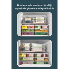 6'lı Sızdırmaz Freshbox Saklama Kabı – Mikrodalga ve Buzdolabı Uyumlu / 3000 ml – Şeffaf