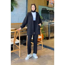 Bonita Fermuarlı Scuba Takım Siyah