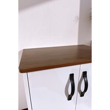 Serçe Design Iki Kapaklı Raflı Çok Amaçlı Mutfak Kiler Dolabı