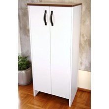 Serçe Design Iki Kapaklı Raflı Çok Amaçlı Mutfak Kiler Dolabı