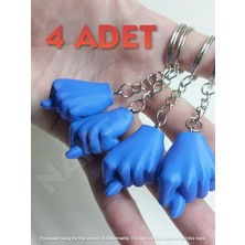 4 Adet Mavi (Nahtarlık) Nah Anahtarlık