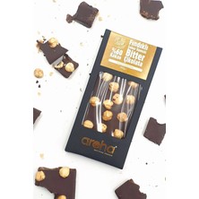 Aroha İkili Avantaj Paket %60 Kakao Fındıklı Şeker İlavesiz Bitter Çikolata - Stevia ile Tatlandırılmıştır - 100 g x 2 Adet