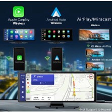 X1 Ekranlı Carplay Apple Android Uyumlu 10.2 Inç 4K Görüntü Arka/ön Görüş Kameralı Araç Ekranı