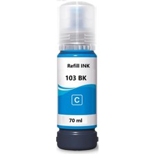 Epson 103 Siyah 127 ml Renkliler 70 ml Muadil Mürekkep Set L3110, L3150, L3160, L3190 L3250 Uyumlu