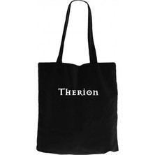 Therion Logo Siyah Kanvas Bez Çanta