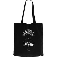 Electric Wizard Cvlt Nation Collab Siyah Kanvas Bez Çanta