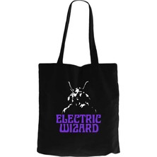 Electric Wizard Siyah Kanvas Bez Çanta