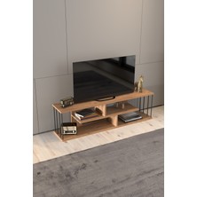 Tv Sehpası  Raflı 140 cm Gzd Tv Ünitesi  Atlantik Ceviz