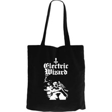 Electric Wizard Legalise Drugs And Murder Skeleton Girl Siyah Kanvas Bez Çanta