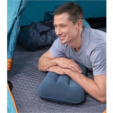 Bestway Şişme Kamp Yastığı - Deniz Yastığı - Kadife Seyahat Yastığı - Şişme Yastık - Seyahat Yastığı 1 Adet