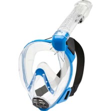 Cressi Baron Çocuk Tam Yüz Maske Clear-Blue