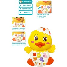 Vivaverse Sarı Işıklı ve Müzikli Ördek Bebek Piyanosu