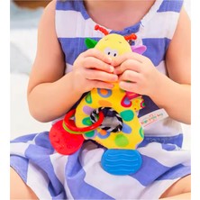 Vivaverse Zürafa Bebek Diş Kaşıyıcı Özellikli Çıngırak Peluş Oyuncak Ötmeli