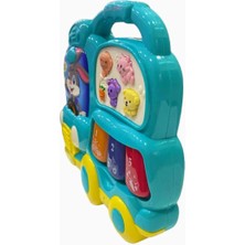 Vivaverse Mavi Işıklı ve Müzikli Otobüs Bebek Piyanosu