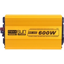 Mexxsun 600W 12V/220V Tam Sinus Şarjlı Inverter