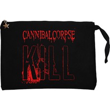 Cannibal Corpse Kill Siyah Clutch Astarlı Cüzdan / El Çantası