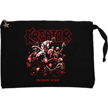 Kreator Pleasure To Kill Siyah Clutch Astarlı Cüzdan / El Çantası