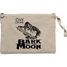 Ozzy Osbounre Bark At The Moon Krem Clutch Astarlı Cüzdan / El Çantası