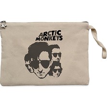 Arctic Monkeys Group 2 Krem Clutch Astarlı Cüzdan / El Çantası