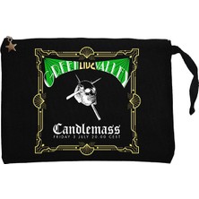 Candlemass Green Valley Siyah Clutch Astarlı Cüzdan / El Çantası