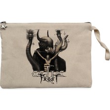 Celtic Frost To Mega Therion Krem Clutch Astarlı Cüzdan / El Çantası