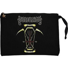 Dissection Cult Of Death Siyah Clutch Astarlı Cüzdan / El Çantası