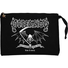 Dissection Live Rebirth Siyah Clutch Astarlı Cüzdan / El Çantası