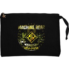 Machine Head Hellalive Siyah Clutch Astarlı Cüzdan / El Çantası