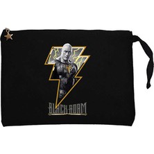 Black Adam Logo Siyah Clutch Astarlı Cüzdan / El Çantası
