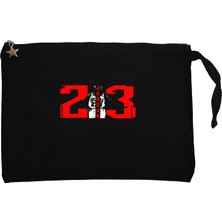Michael Jordan 23 Siyah Clutch Astarlı Cüzdan / El Çantası