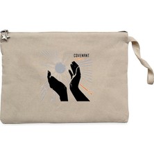 Covenant Skyshaper Krem Clutch Astarlı Cüzdan / El Çantası