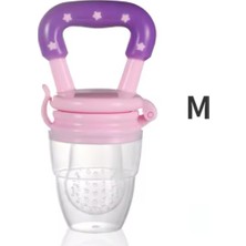 Vivaverse M Beden Pembe Kız Bebek Diş Kaşıyıcı Özellikli Meyve Süzgeci 6 Ay