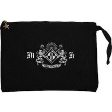 Machine Head Classic Crest Siyah Clutch Astarlı Cüzdan / El Çantası