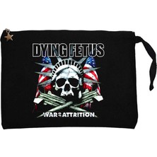 Dying Fetus War Of Attrition Siyah Clutch Astarlı Cüzdan / El Çantası