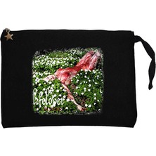 Lifelover Pulver Siyah Clutch Astarlı Cüzdan / El Çantası