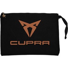 Kubra Logo Color Siyah Clutch Astarlı Cüzdan / El Çantası