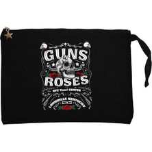Guns N Roses Louis Ulle Kentucky Siyah Clutch Astarlı Cüzdan / El Çantası