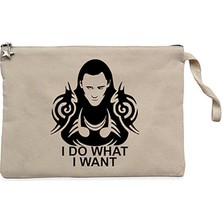 Loki Krem Clutch Astarlı Cüzdan / El Çantası