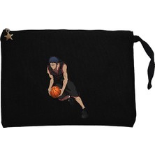 Black Baller Anime Siyah Clutch Astarlı Cüzdan / El Çantası