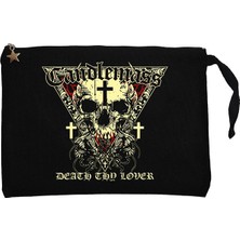 Candlemass Death Thy Lover Siyah Clutch Astarlı Cüzdan / El Çantası