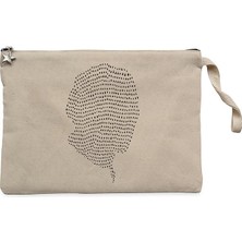 Brand New 3 Demos Reworked Krem Clutch Astarlı Cüzdan / El Çantası