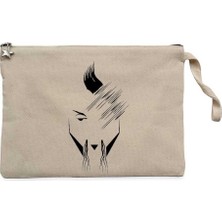 Hayko Cepkin Portre Krem Clutch Astarlı Cüzdan / El Çantası