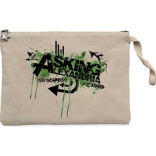 Asking Alexandria You Scared Krem Clutch Astarlı Cüzdan / El Çantası