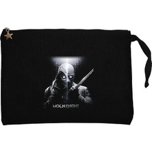 Moon Knight Warrios Siyah Clutch Astarlı Cüzdan / El Çantası
