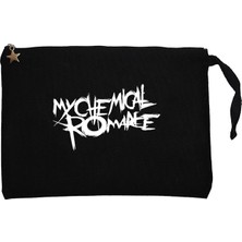 My Chemical Romance Logo Siyah Clutch Astarlı Cüzdan / El Çantası