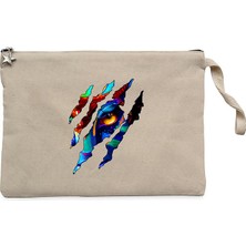 Avatar The Way Of Water Eye Krem Clutch Astarlı Cüzdan / El Çantası