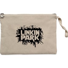 Linkin Park Underground Krem Clutch Astarlı Cüzdan / El Çantası