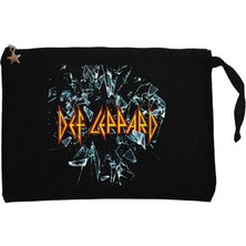 Def Leppard Breoken Siyah Clutch Astarlı Cüzdan / El Çantası