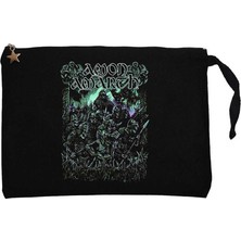 Amon Amart Vikings Warriors Siyah Clutch Astarlı Cüzdan / El Çantası